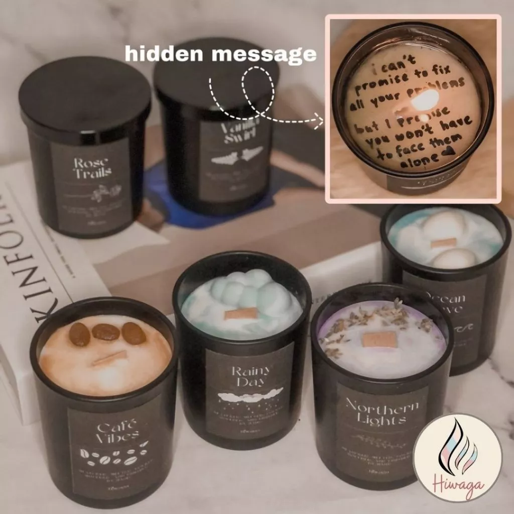 Scented Candle With Hidden Message